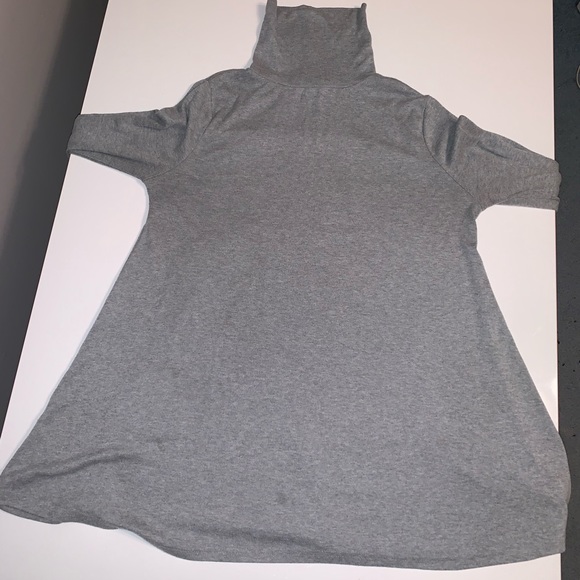 Cotton Emporium Turtleneck Sweater Dress GraySizeM - Picture 2 of 5